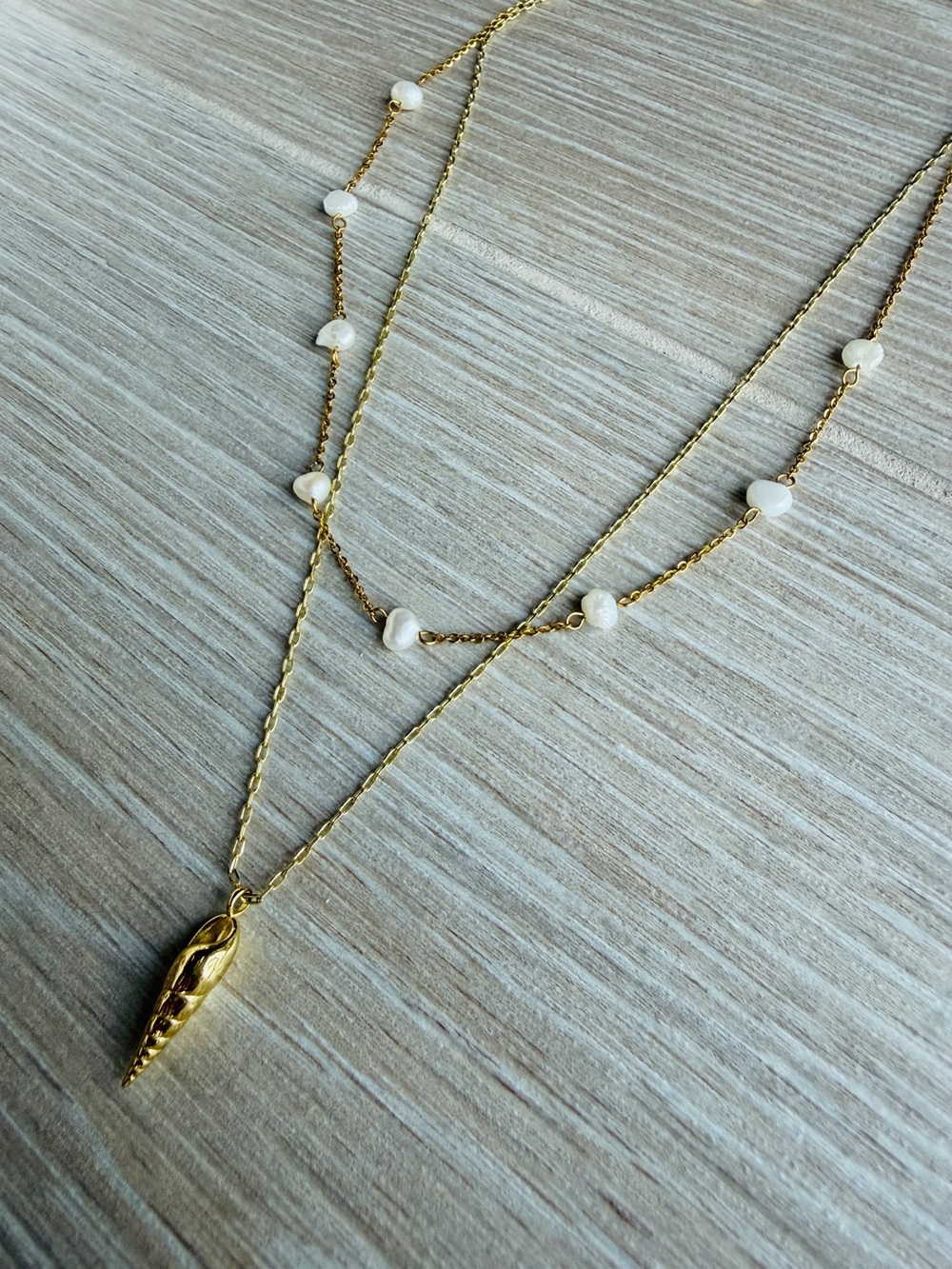 Gorjana Gold Shell Charm Necklace